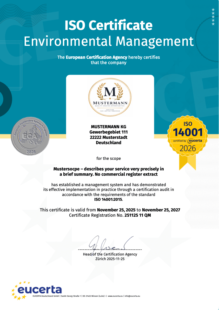 ISO 14001 Muster